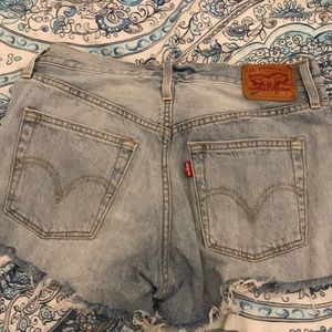 Levi’s denim high waisted shorts